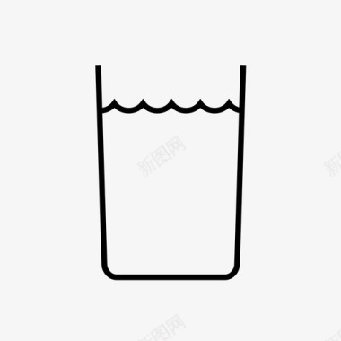水杯子饮用水图标图标