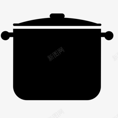 锅厨师美食家图标图标
