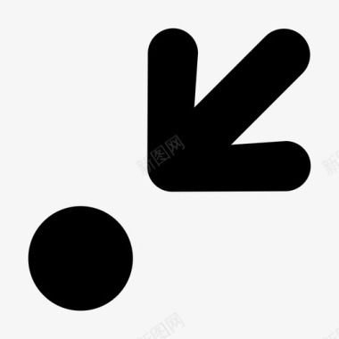 向左旋转向左滑动箭头方向图标图标