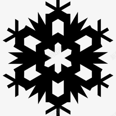 雪花雪花圣诞形状形状超图标图标