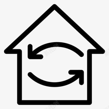 水乡房屋房屋建筑交易图标图标