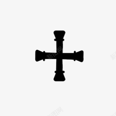红十字会法十字架基督教圣十字架图标图标