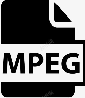 Flash扩展mpeg文档扩展名图标图标