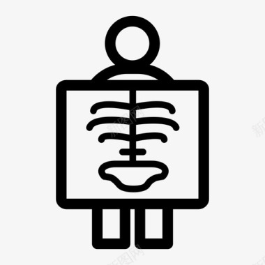 放射光线条x光医疗器械放射科医生图标图标