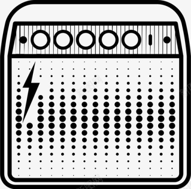 金属厨房电器放大器重金属摇滚乐图标图标