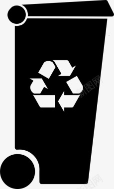垃圾要分类垃圾箱垃圾回收箱图标图标