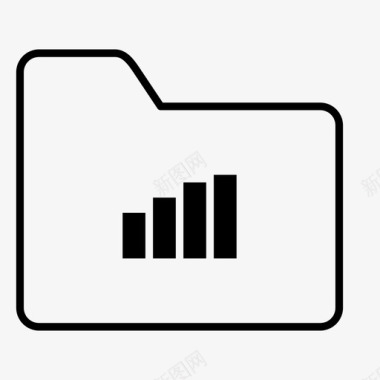 移动条文件夹信号互联网连接移动信号图标图标