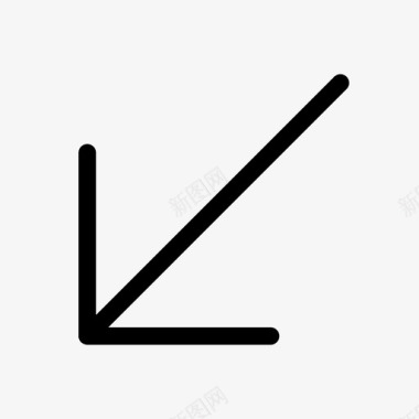 向左旋转箭头下左下图标图标