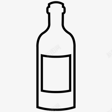 酒瓶餐饮饮酒图标图标