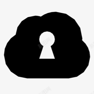 云服务器云钥匙孔icloud锁定图标图标