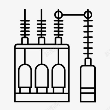 能源图标变压器电气设备能源图标图标