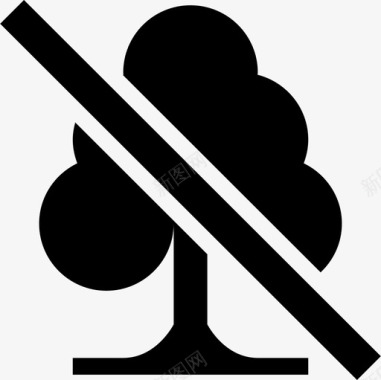 砍树生态环境图标图标