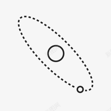 轨道圆形行星图标图标