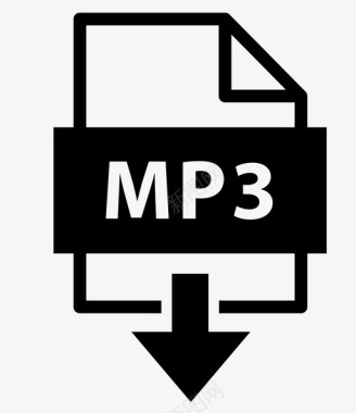 MP4扩展mp3存档扩展名图标图标