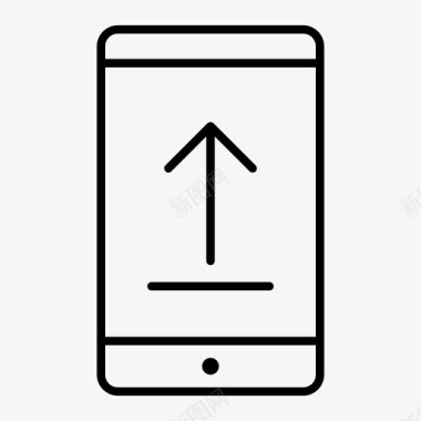 手机左右滑动智能手机上载转到顶部向上滑动图标图标