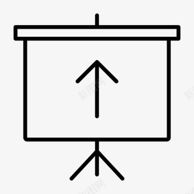 大屏幕下上传投影屏大屏幕讲解员图标图标