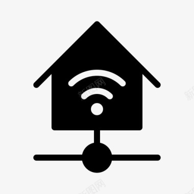 WIFI网络家庭wifi家庭自动化家庭图标图标