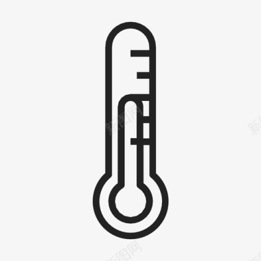 温度计热天水银图标图标