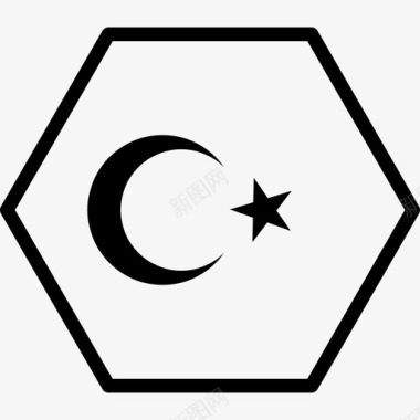 国家土耳其亚洲国家图标图标