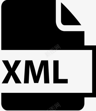 HTML的扩展xml文档扩展名图标图标