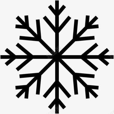 冬天的性格雪花装饰品雪彩旗图标图标