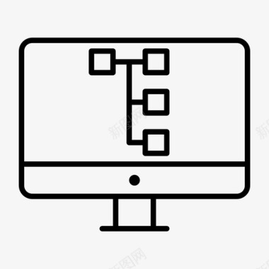 肾结构监控工作流程头脑风暴业务图标图标