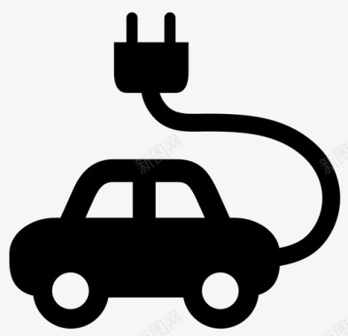 电动汽车生物无碳图标图标