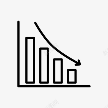 降低运营成本图形减少向下图标图标