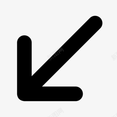 向左旋转箭头下左下图标图标