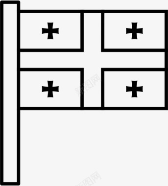 格鲁吉亚国家欧洲图标图标