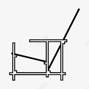 椅苇场风格荷兰图标图标