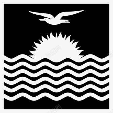 世界旅游用品基里巴斯国家国旗图标图标