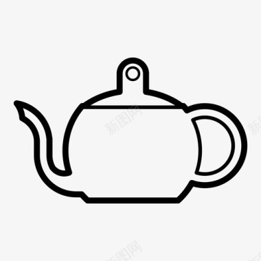 茶壶茶杯素材茶壶饮料热茶图标图标
