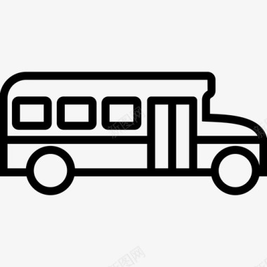 公共交通标识校车公共交通车辆图标图标