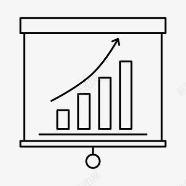 卡通展示图表图表展示图表数据图标图标