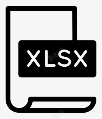 电子表格xlsxexcel文件格式图标图标