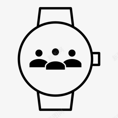 会议封面smartwatch电话会议通信小组图标图标