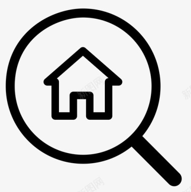公司企业logo标志找房子找城市租房子图标图标
