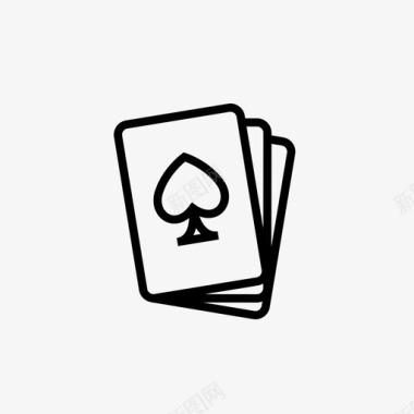 扑克牌纸牌娱乐图标图标