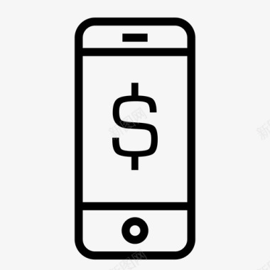 iphone货币电子商务移动支付图标图标