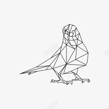 长尾鹦鹉动物艺术图标图标