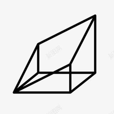 不规则几何线条不规则框三维三维形状图标图标
