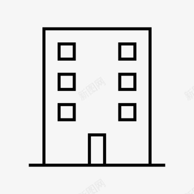 水乡房屋房屋建筑物建筑图标图标