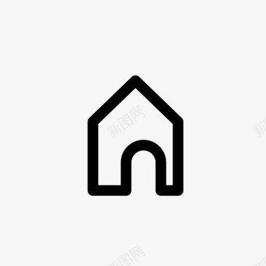 庇护家公寓房子图标图标