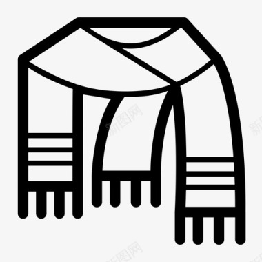 采购产品围巾时尚女士围巾图标图标