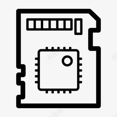 sim卡填充存储卡芯片sim卡图标图标