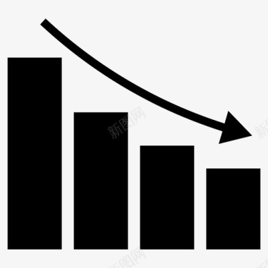 业绩好条形图数据递减图标图标