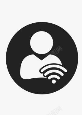 中秋人物用户wifi连接messenger图标图标