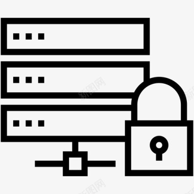 网络云标志服务器安全数据保护网络安全图标图标