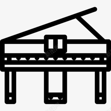 钢琴乐队音乐图标图标